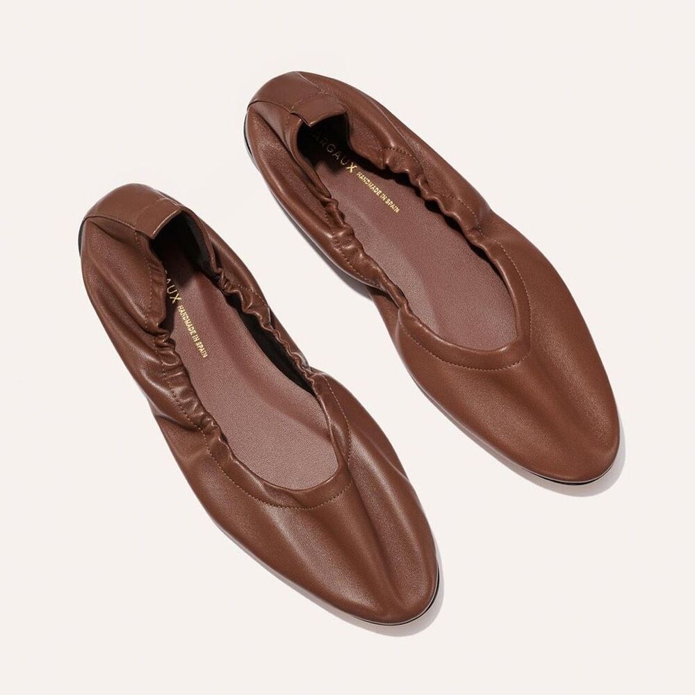 Margaux The Pascale Deconstructed Ballet Flat in Cognac Napa Size 43/12